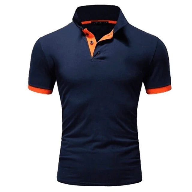 Momount pánska polokošeľa – stojačik, kontrastná léga, slim fit