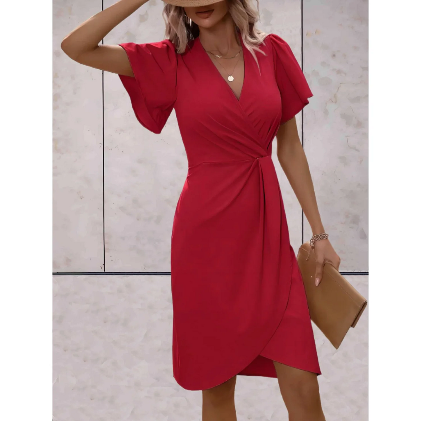 Sienna | Splývavé zavinovacie midi šaty – ženské a nenútené | Momount