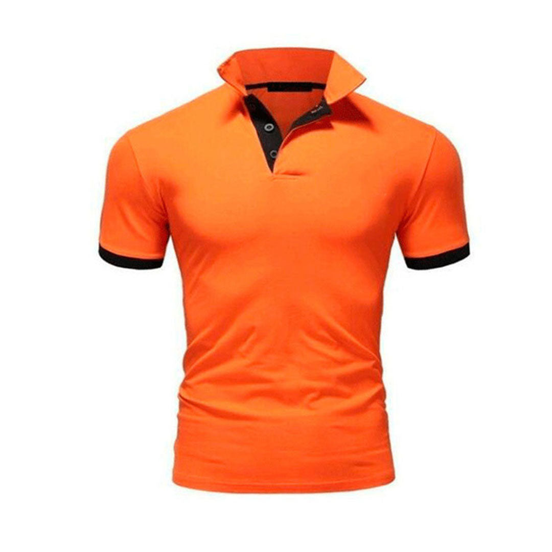 Momount pánska polokošeľa – stojačik, kontrastné lemovanie, slim fit