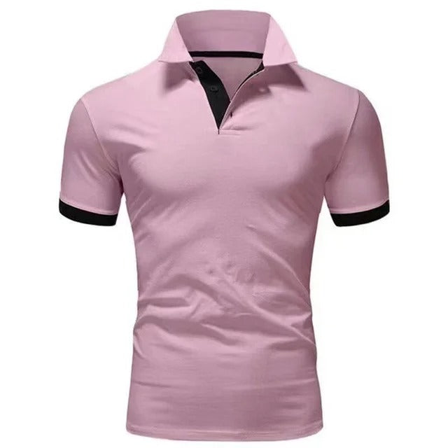 Momount pánska polokošeľa – stojačik, kontrastná léga, slim fit