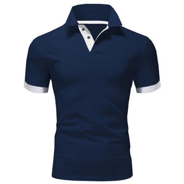 Momount pánska polokošeľa – stojačik, kontrastná léga, slim fit