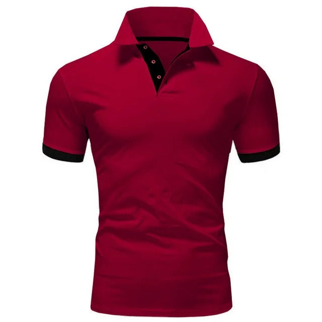 Momount pánska polokošeľa – stojačik, kontrastná léga, slim fit