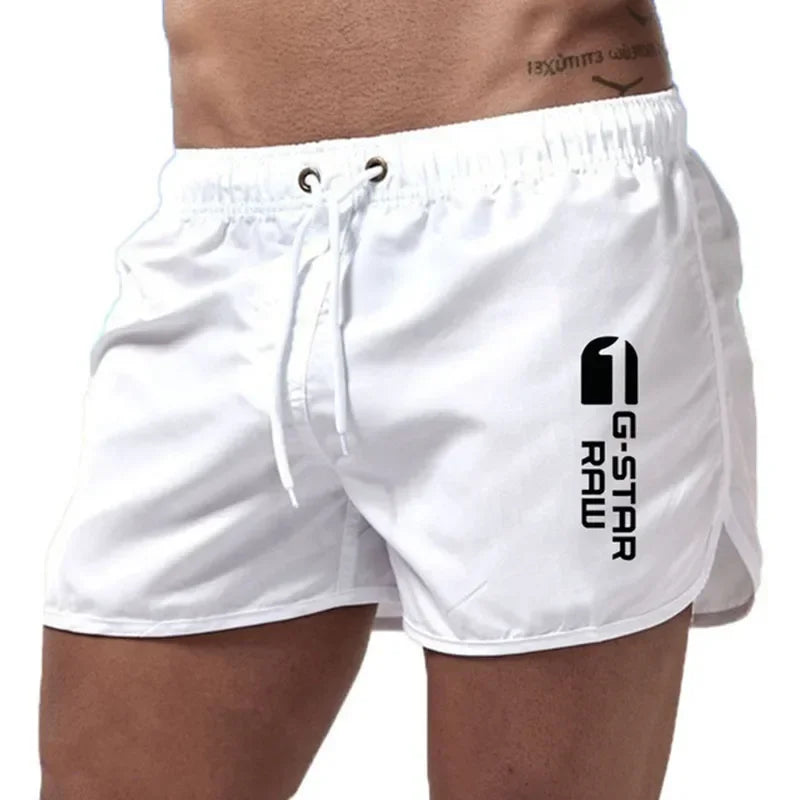 Momount pánske plavkové šortky – šnúrka, rýchloschnúce, slim fit, elastický pás