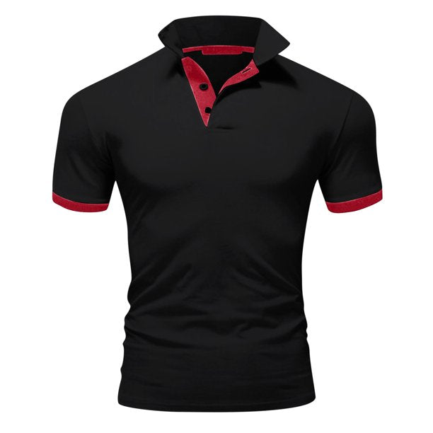 Momount pánska polokošeľa – stojačik, kontrastné lemovanie, slim fit