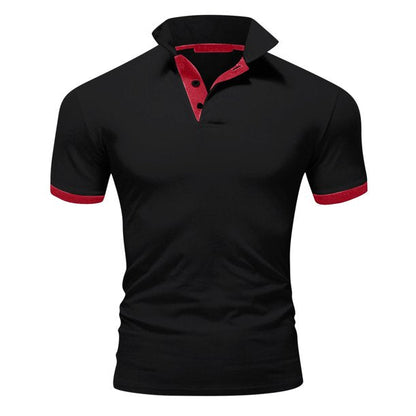 Momount pánska polokošeľa – stojačik, kontrastné lemovanie, slim fit
