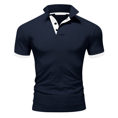 Momount pánska polokošeľa – stojačik, kontrastné lemovanie, slim fit